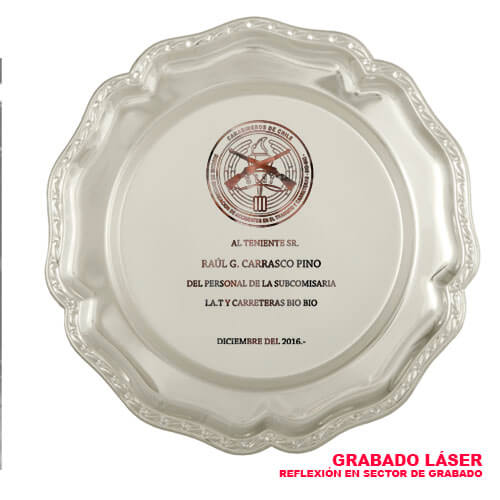 Plato Bandeja Redondo 2105 MS - Imagen 2