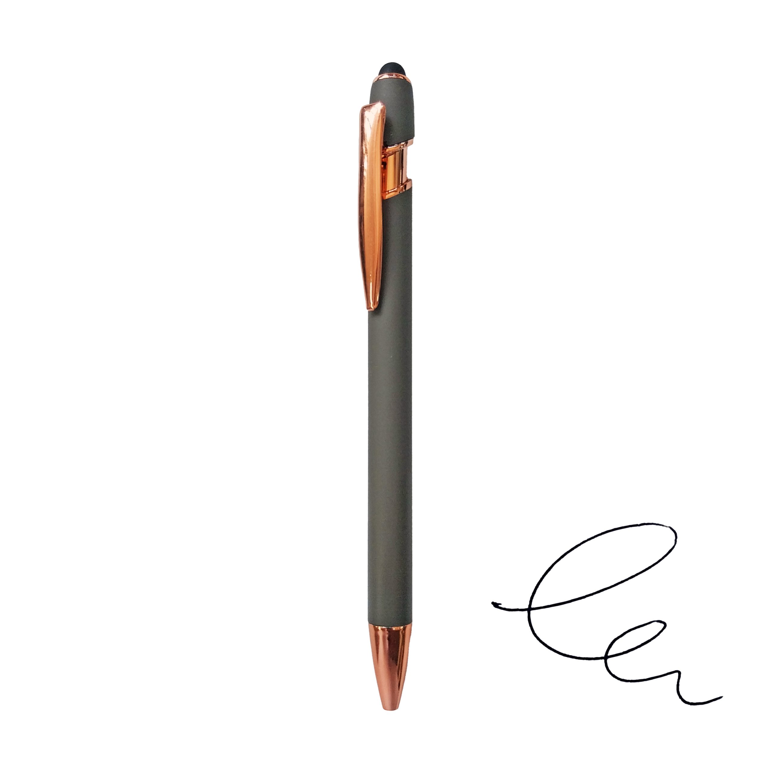 Bolígrafo engomado color gris/cobre L73