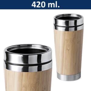 Mug Térmico Bamboo Acero Inoxidable M2