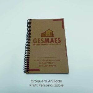 Croquera Anillada Portada Kraft PI-211