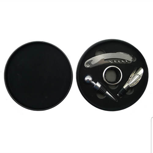 Set de Vino Símil Cuero W7 - Imagen 4