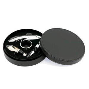 Set de Vino Símil Cuero W7