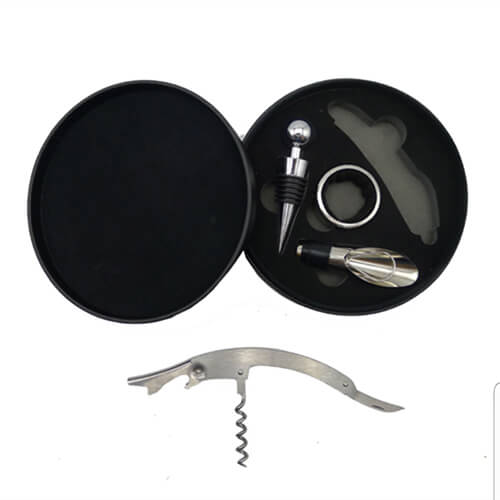 Set de Vino Símil Cuero W7 - Imagen 3